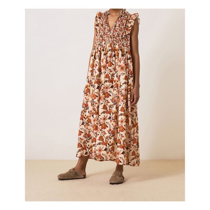 Leon & Harper Robe Rage Gipsy Coton Bio Ecru Smallable