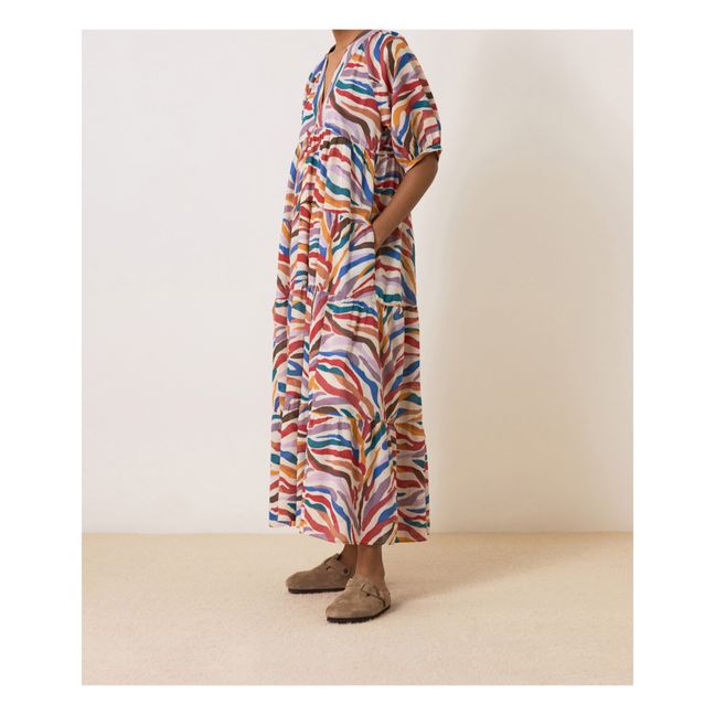 Robe Rizi Tigre Coton Bio | Rouge