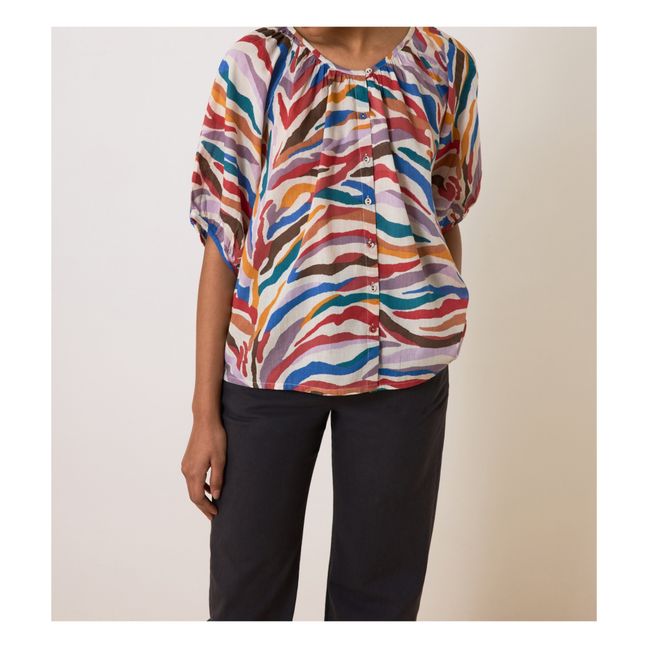 Cool Tiger Organic Cotton Blouse | Rosso