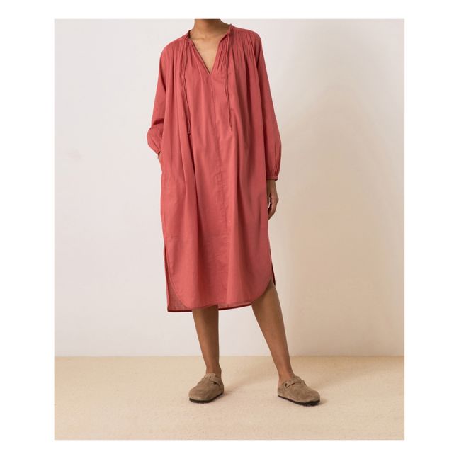 Robe Rizhom Coton Bio | Bois de rose