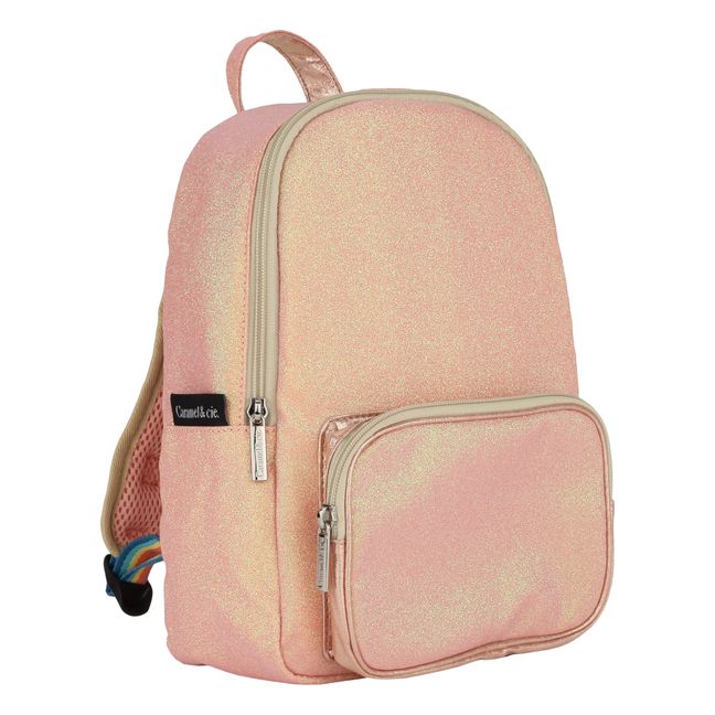 Small Glitter Backpack | Coral