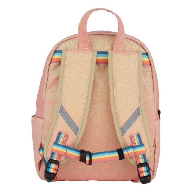 Small Glitter Backpack | Coral