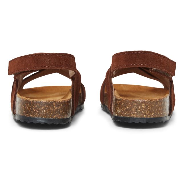 Suede Braided Sandals - Two Con Me | Marrone