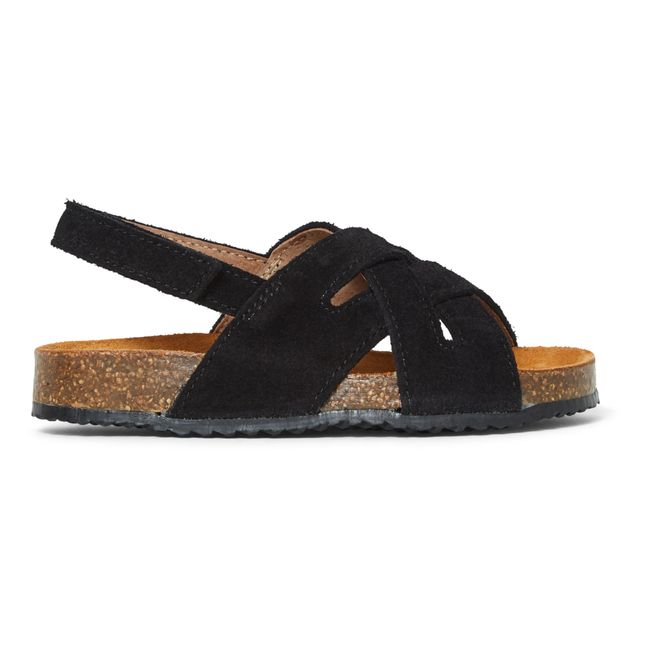 Sandales Tressées Suede - Two Con Me | Noir