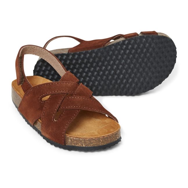 Sandales Tressées Suede - Two Con Me | Marron