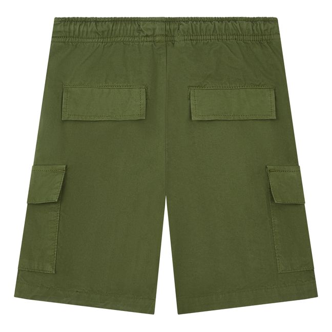 Adjustable Waist Cargo Shorts | Khaki