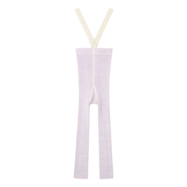Organic Cotton Footless Suspender Tights | Lavender- Product image n°0