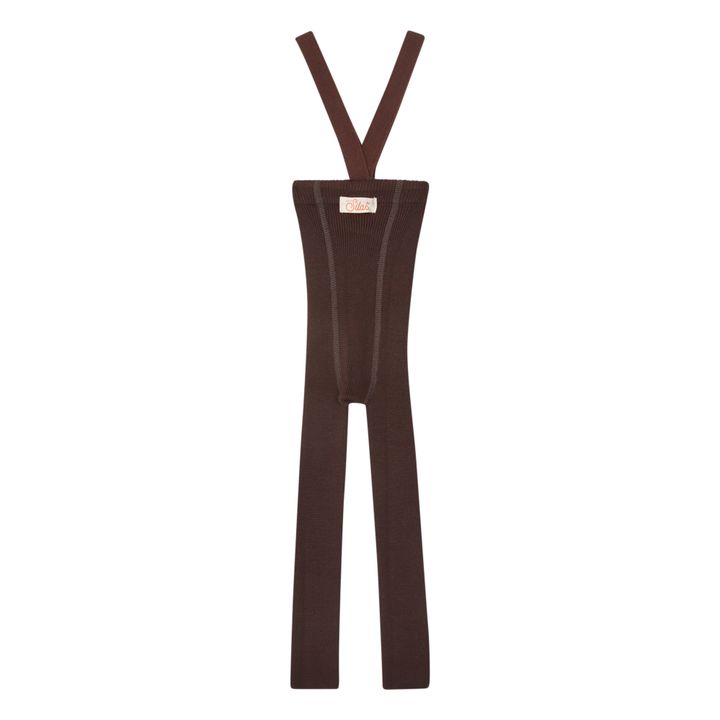 Woollen Suspender Tights | Brown- Product image n°6