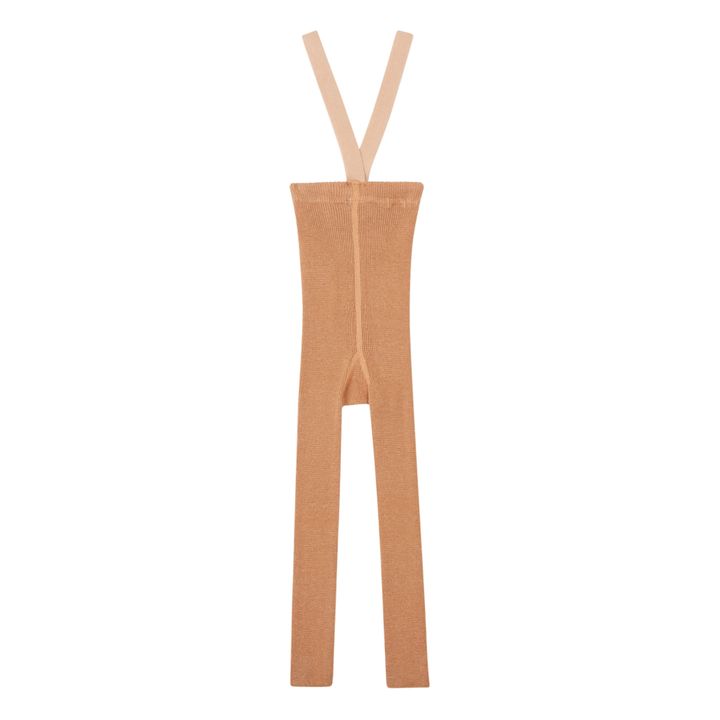 Woollen Suspender Tights | Brown- Product image n°0