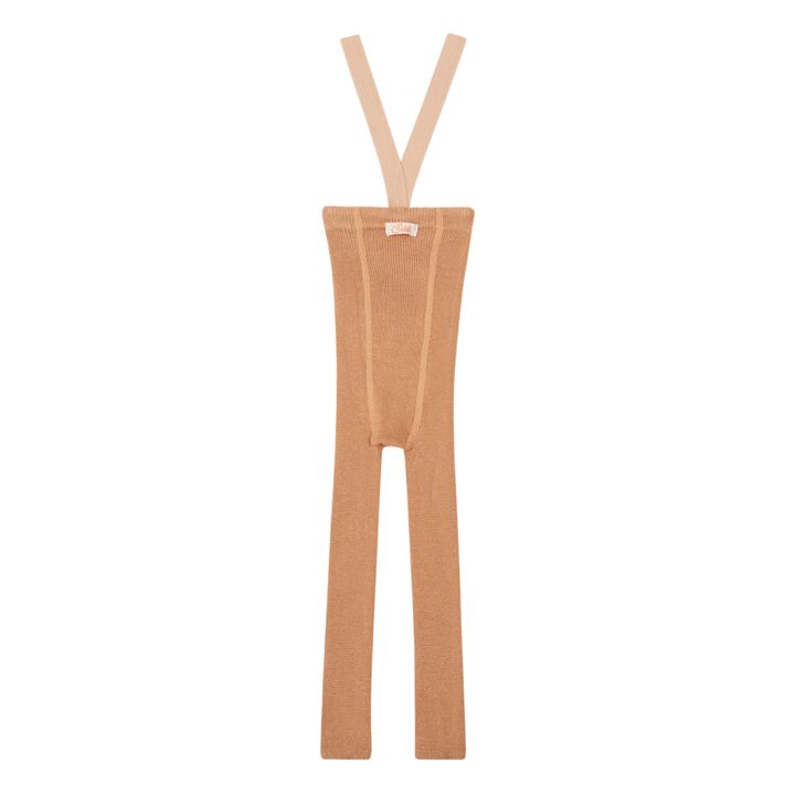 Woollen Suspender Tights | Brown- Product image n°5