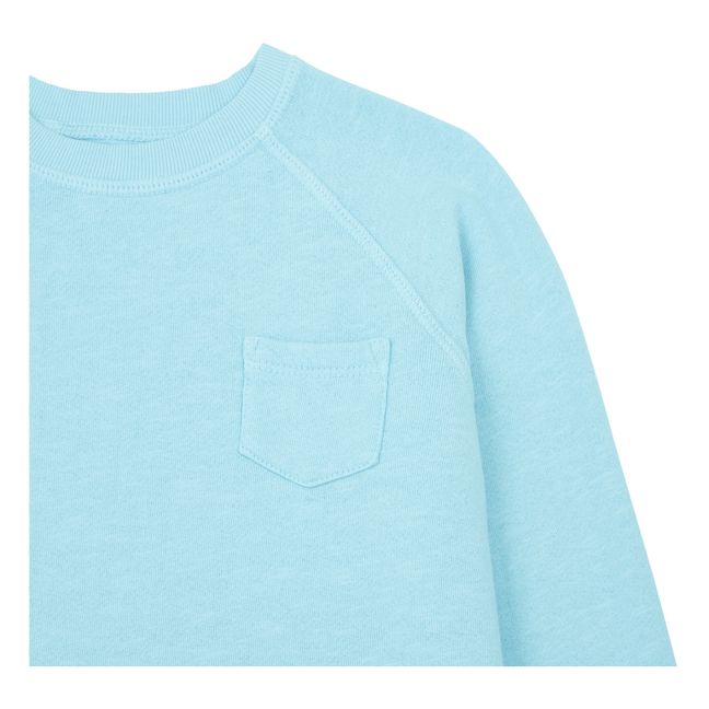 Solid Sweatshirt | Azzurro