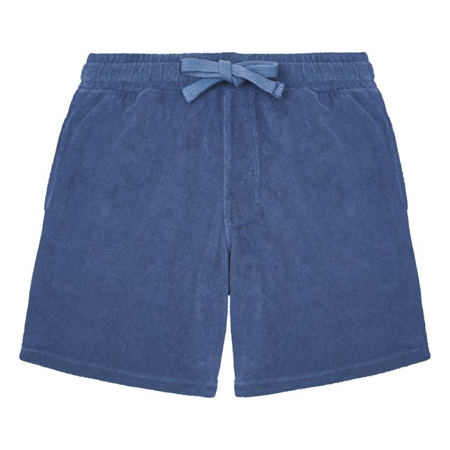 Pantalón corto de felpa | Azul
