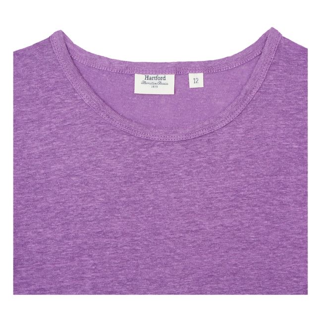 Tellane Linen T-Shirt | Viola