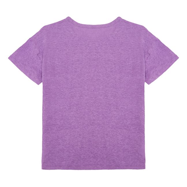 Tellane Linen T-Shirt | Violeta