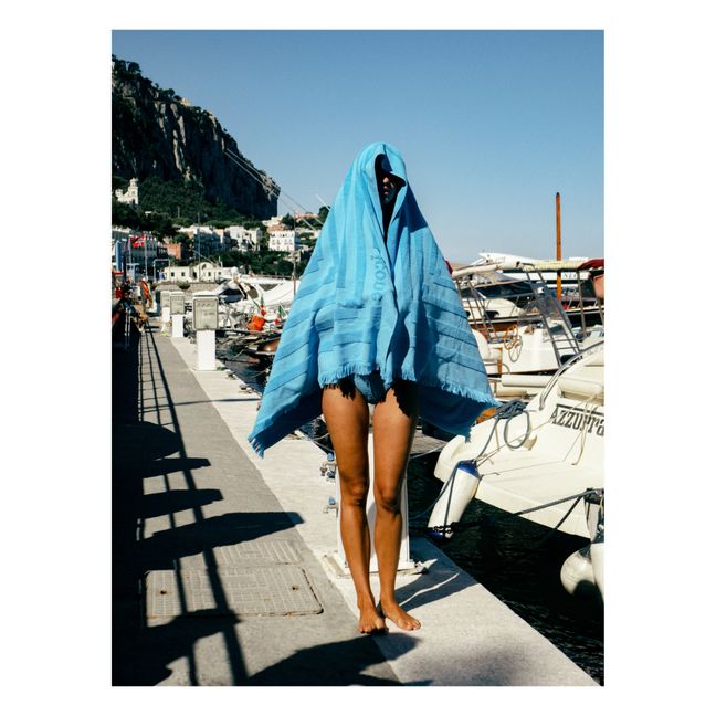 Serviette de Bain Eponge | Bleu