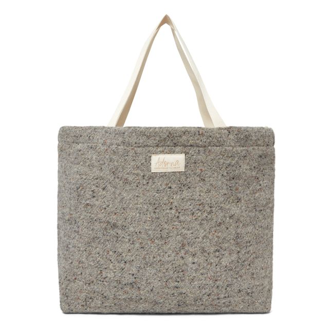 Wool and Linen Tote Bag | Grau Meliert