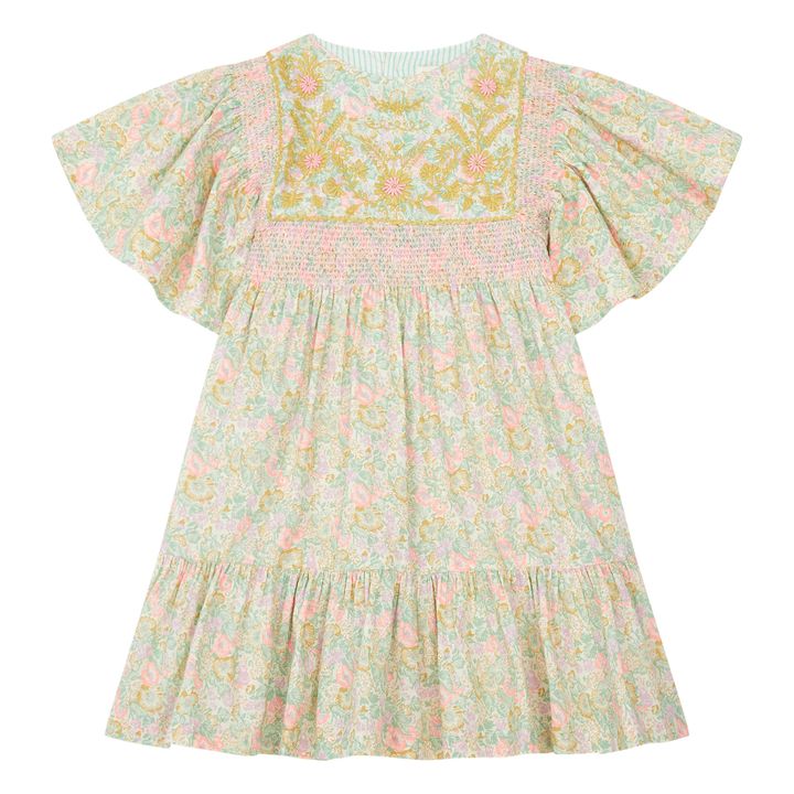 Robe Brodée Rosalie | Vert d'eau- Image produit n°0