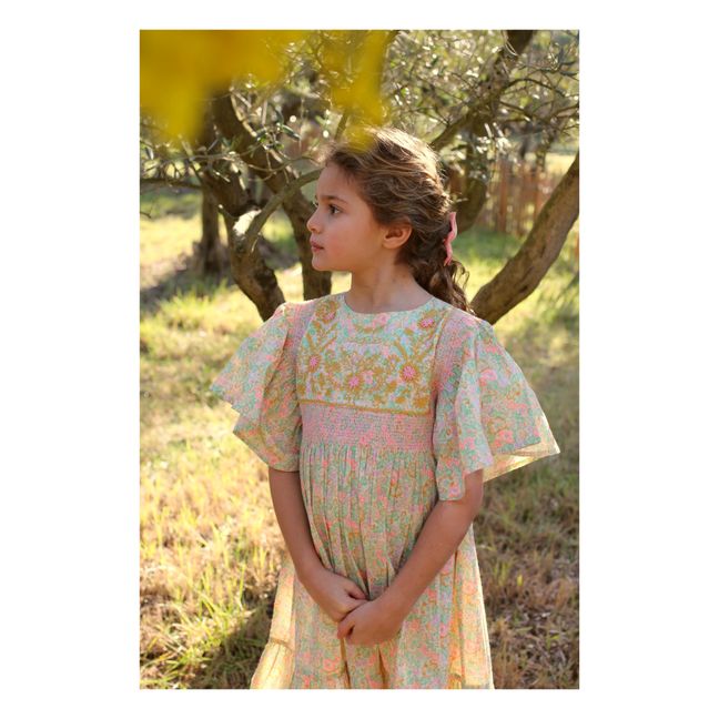 Rosalie Embroidered Dress | Green water