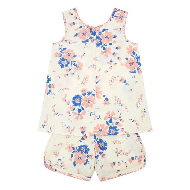 Pyjama Top + Short | Ecru