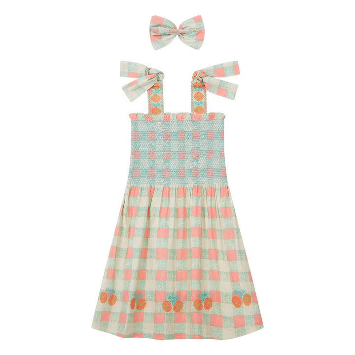 Vestido Smocked + Lacito | Azul- Imagen del producto n°6