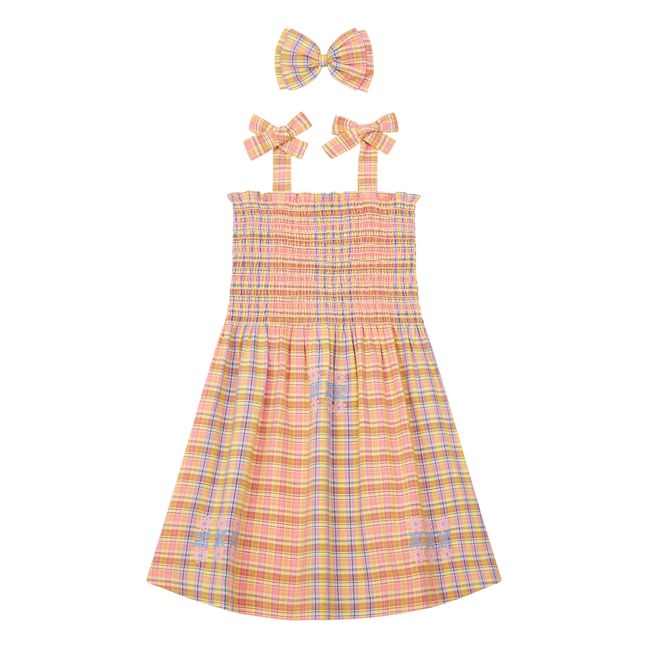 Vestido Smocked + Lacito | Albaricoque