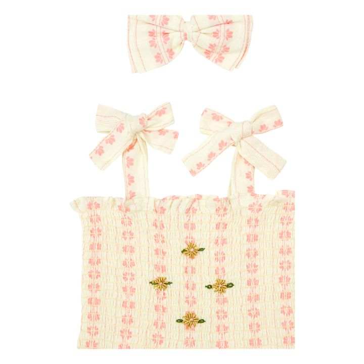 Vestido Smocked + Lacito | Crudo- Imagen del producto n°1