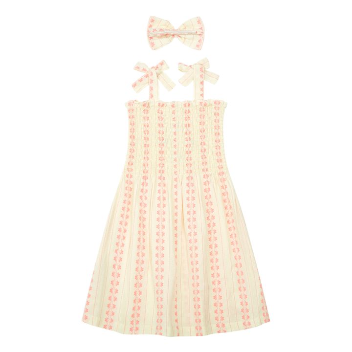 Vestido Smocked + Lacito | Crudo- Imagen del producto n°2