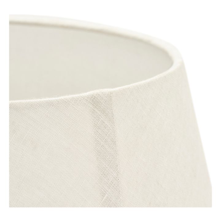 Lámpara Bakora de lino | Blanco- Imagen del producto n°3