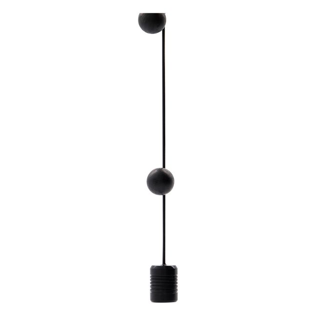Photo display cable with magnets | Negro