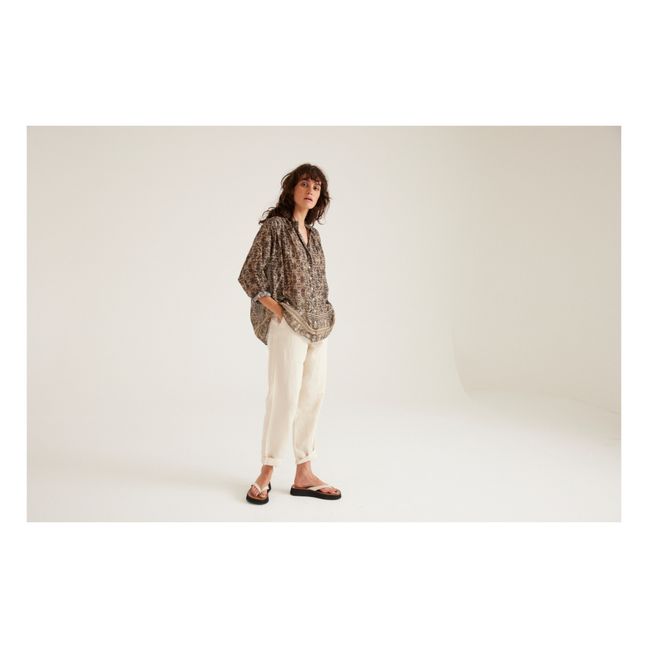 Teddy Radio Cotton and Linen Pants | Crudo