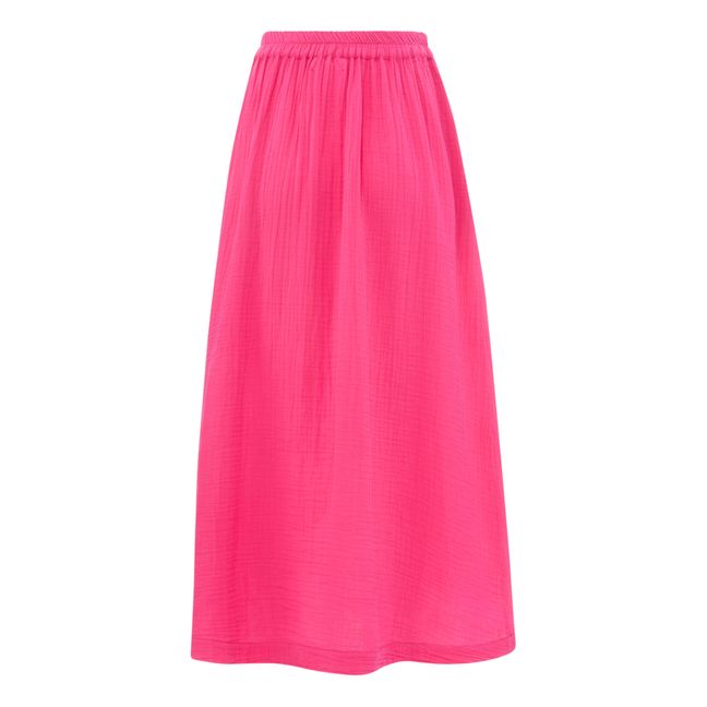 Serina Cotton Gauze Skirt | Rosa