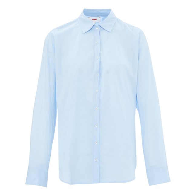Chemise Beau Popeline de Coton | Bleu