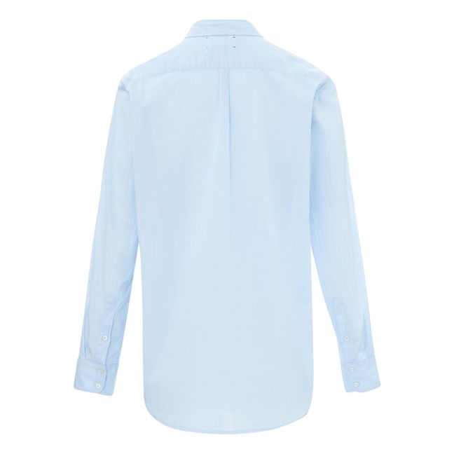 Beau Cotton Poplin Shirt | Blau