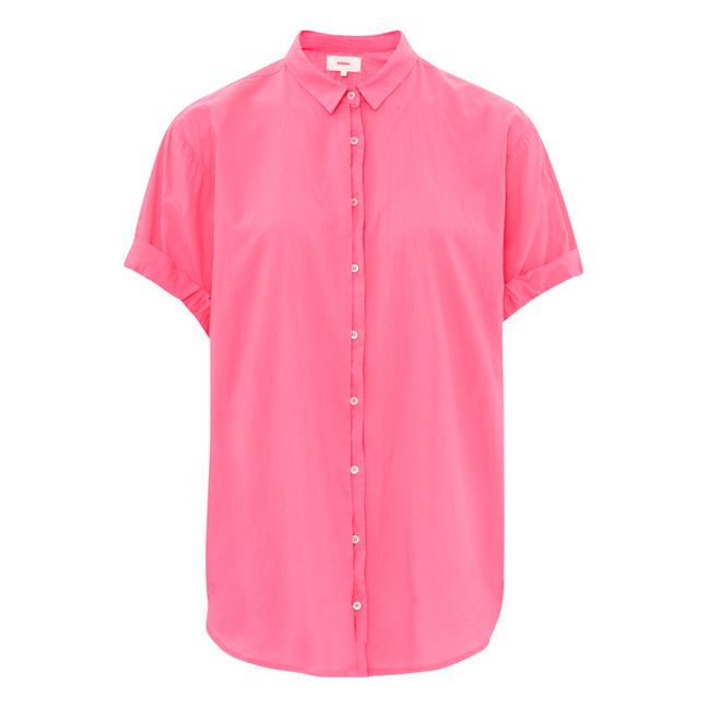 Chemise Channing Popeline de Coton | Rose fuschia