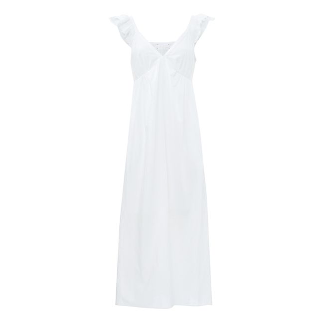 Leila Cotton Poplin Dress | Weiß