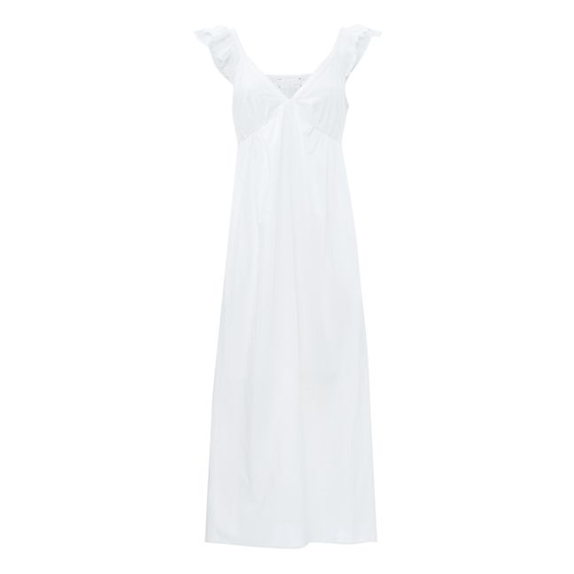 Robe Leila Popeline de Coton | Blanc