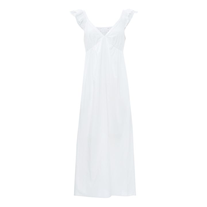 Kleid Leila Baumwollpopeline | Weiß- Produktbild Nr. 0
