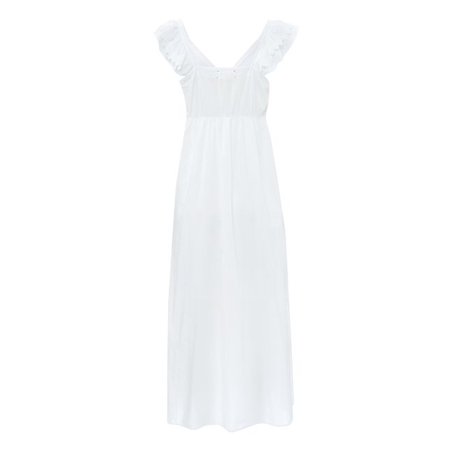 Robe Leila Popeline de Coton | Blanc