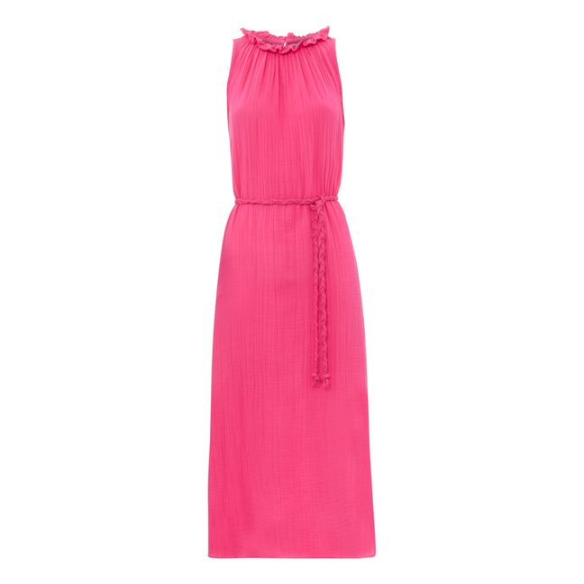 Irys Cotton Muslin Dress | Pink