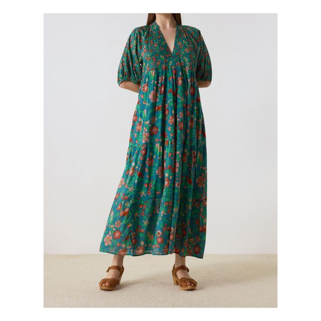 Organic Cotton Rizi Gipsy Dress | Grün