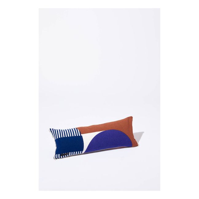 Coussin Abstract | Brun roux