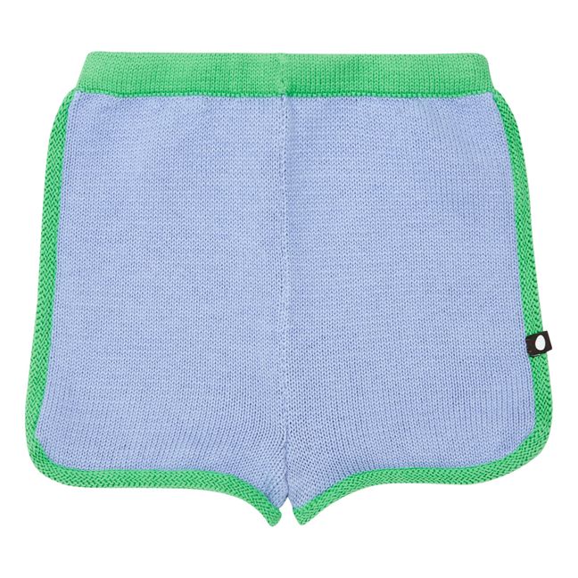 Two-tone Knitted Shorts | Blu