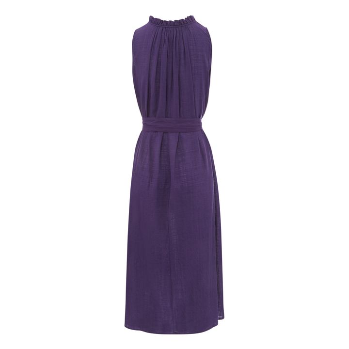 Denize Bubble Crepe Dress | Viola- Immagine del prodotto n°1