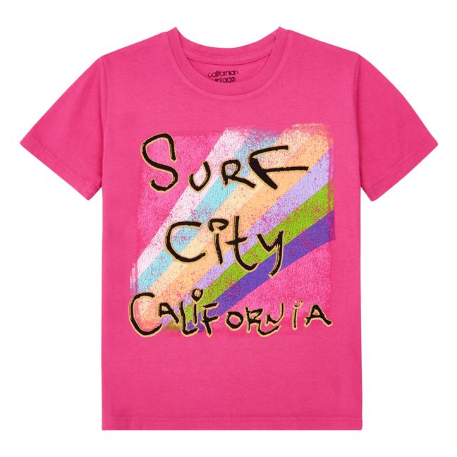 Spray Surf T-shirt | Fuchsie