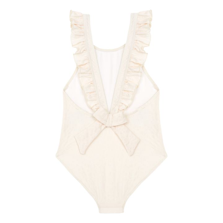 Embroidered One-piece Swimsuit | Pale pink- Product image n°3