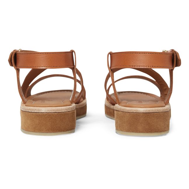 Otte Leather Sandals | Kamelbraun