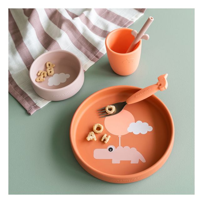 Menüset aus Silikon Happy Clouds