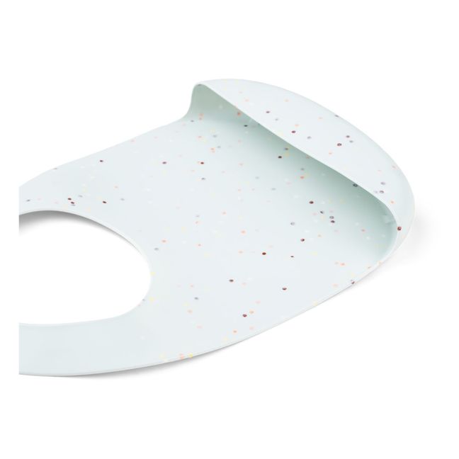 Bavagliolo in silicone, motivo: coriandoli | Blu