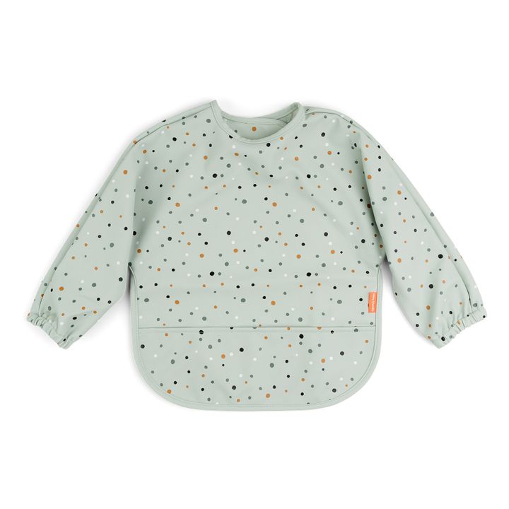 Bavaglino con maniche, modello: Happy dots | Verde