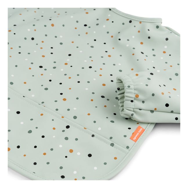 Bavoir à manches Happy dots  | Vert